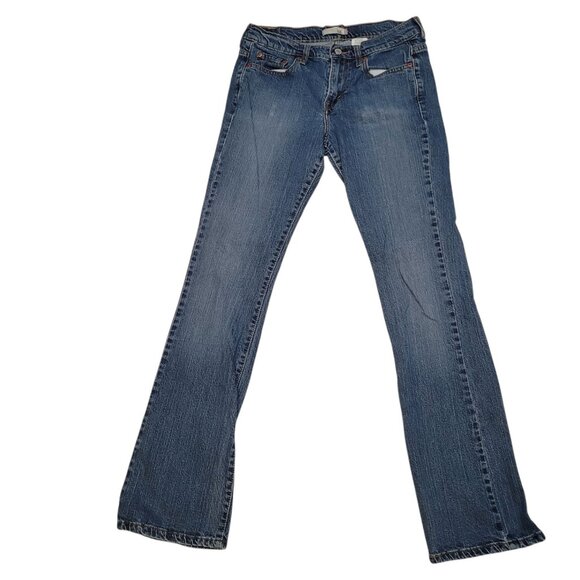 Levis 515 Jeans Women's 8L Blue Bootcut Stretch Denim Pants 31x33 - Picture 1 of 7